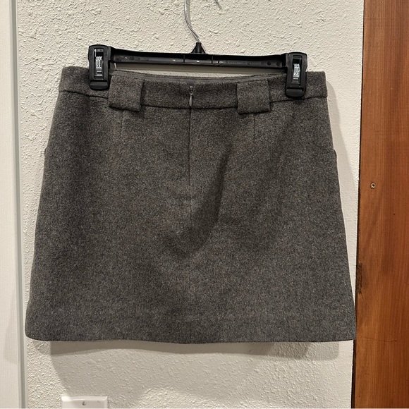 J. Crew Wool Mini Gray Skirt - Picture 3 of 8